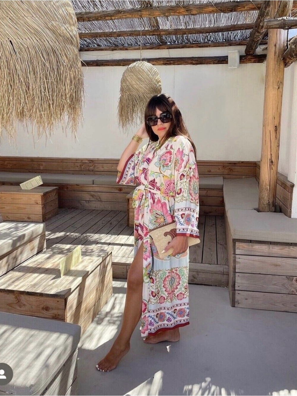 Floral Maxi Robe - Picture 3 of 10